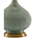 Currey & Company 6000-0218 Cait Table Lamp in Grass Green/Antique Brass 2
