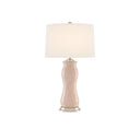 Currey & Company 6000-0236 Ondine Table Lamp in Blush/Silver Leaf 1