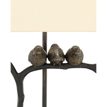 Currey & Company 6000-0240 Sparrow Table Lamp in Bronze/Black 2