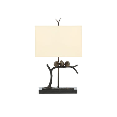 Currey & Company 6000-0240 Sparrow Table Lamp in Bronze/Black 1