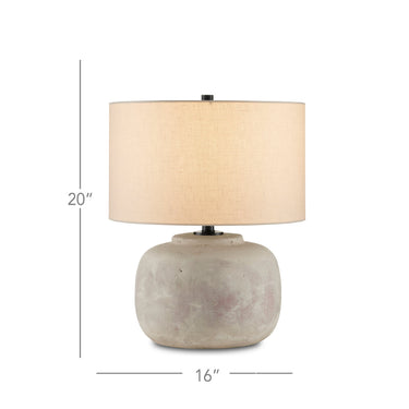 Currey & Company 6000-0272 Beton Table Lamp in Antique Earth 6