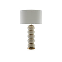 Currey & Company 6000-0276 Luko Table Lamp in White Mud/Antique Brass 3