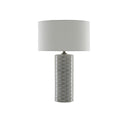 Currey & Company 6000-0283 Fisch Large Table Lamp in Gray/White/Antique Nickel 3