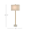 Currey & Company 6000-0293 Felix Table Lamp in Natural/Antique Brass 6