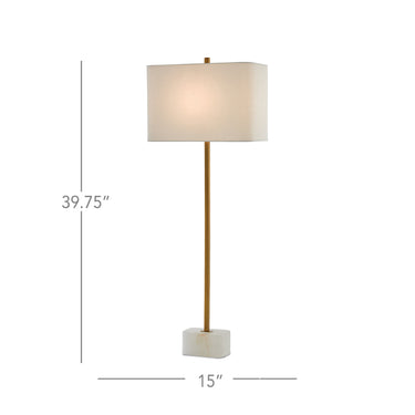 Currey & Company 6000-0293 Felix Table Lamp in Natural/Antique Brass 6