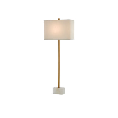 Currey & Company 6000-0293 Felix Table Lamp in Natural/Antique Brass 1