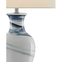 Currey & Company 6000-0316 Hanni Table Lamp in White/Blue 2
