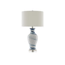 Currey & Company 6000-0316 Hanni Table Lamp in White/Blue 3