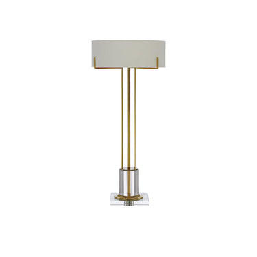 Currey & Company 6000-0355 Winsland Brass Table Lamp in Polished Brass/Clear 3