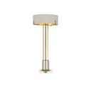 Currey & Company 6000-0355 Winsland Brass Table Lamp in Polished Brass/Clear 1