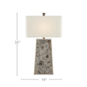 Currey & Company 6000-0429 Calloway Table Lamp in Light Mica/Silver Leaf 6