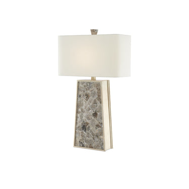 Currey & Company 6000-0429 Calloway Table Lamp in Light Mica/Silver Leaf 1