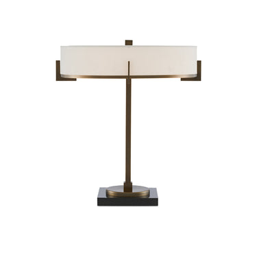 Currey & Company 6000-0438 Jacobi Table Lamp in Antique Brass/Black 1