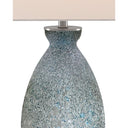 Currey & Company 6000-0467 Hatira Table Lamp in Pale Blue/White 2