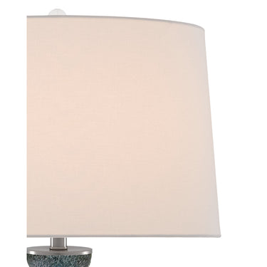 Currey & Company 6000-0467 Hatira Table Lamp in Pale Blue/White 3