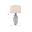 Currey & Company 6000-0467 Hatira Table Lamp in Pale Blue/White 5