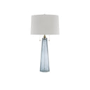 Currey & Company 6000-0498 Looke Table Lamp in Blue/Brass 3