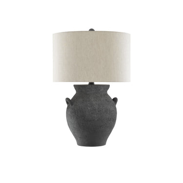 Currey & Company 6000-0537 Anza Table Lamp in Black Ash/Satin Black 3