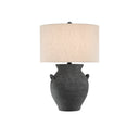 Currey & Company 6000-0537 Anza Table Lamp in Black Ash/Satin Black 1