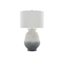 Currey & Company 6000-0538 Cazalet Table Lamp in Ash Ivory/Blue/Acrylic White 3