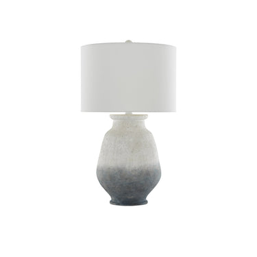 Currey & Company 6000-0538 Cazalet Table Lamp in Ash Ivory/Blue/Acrylic White 3