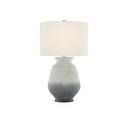 Currey & Company 6000-0538 Cazalet Table Lamp in Ash Ivory/Blue/Acrylic White 1