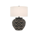 Currey & Company 6000-0539 Tattoo Table Lamp in Brewed Latte/Mole Black 1