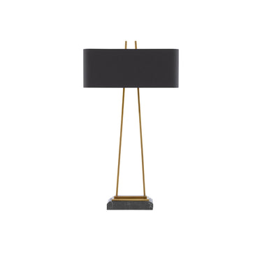 Currey & Company 6000-0566 Adorn Large Table Lamp in Antique Brass/Black 3
