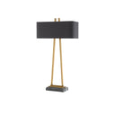 Currey & Company 6000-0566 Adorn Large Table Lamp in Antique Brass/Black 1