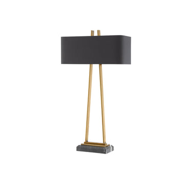 Currey & Company 6000-0566 Adorn Large Table Lamp in Antique Brass/Black 1