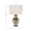 Currey & Company 6000-0580 Muscadine Table Lamp in Cream/Brown/Antique Brass 4