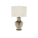 Currey & Company 6000-0580 Muscadine Table Lamp in Cream/Brown/Antique Brass 1