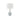 Currey & Company 6000-0581 Myrtle Table Lamp in White/Blue/Clear/Polished Nickel - Crescent Harbor