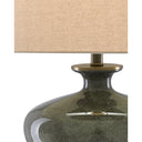 Currey & Company 6000-0601 Greenlea Table Lamp in Dark Gray/Moss Green/Antique Brass 2