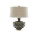 Currey & Company 6000-0601 Greenlea Table Lamp in Dark Gray/Moss Green/Antique Brass 3