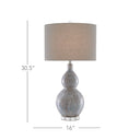 Currey & Company 6000-0610 Idyll Table Lamp in Gray/Blue/Taupe/Clear 4