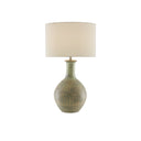 Currey & Company 6000-0611 Loro Table Lamp in Dark Moss Green/Gold 1