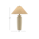 Currey & Company 6000-0612 Sonoran Table Lamp in Sand/Brass 5