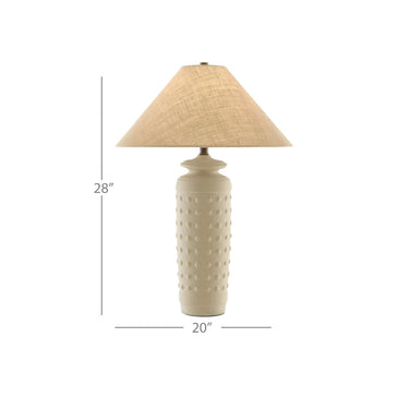 Currey & Company 6000-0612 Sonoran Table Lamp in Sand/Brass 5