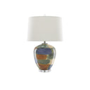 Currey & Company 6000-0613 Rainbow Table Lamp in Blue/Green/Sand/Rust/Clear 3
