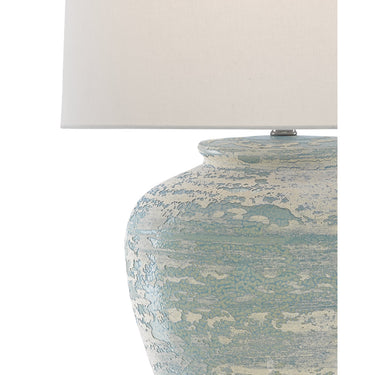 Currey & Company 6000-0617 Mimi Table Lamp in Aqua/Cream 2