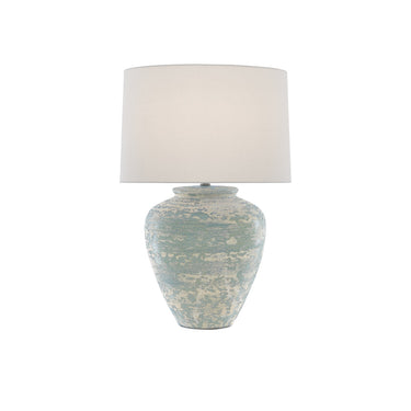 Currey & Company 6000-0617 Mimi Table Lamp in Aqua/Cream 1