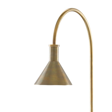 Currey & Company 6000-0628 Thayer Desk Lamp in Vintage Brass/Black - Crescent Harbor