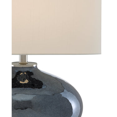 Currey & Company 6000-0645 Lucent Blue Table Lamp in Blue Plated/Polished Nickel 2