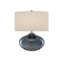Currey & Company 6000-0645 Lucent Blue Table Lamp in Blue Plated/Polished Nickel 1