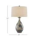 Currey & Company 6000-0658 Frangipani Table Lamp in Cream/Blue/Brown 4