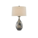 Currey & Company 6000-0658 Frangipani Table Lamp in Cream/Blue/Brown 1