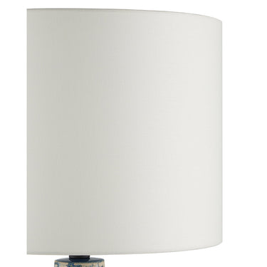 Currey & Company 6000-0674 Ostracon Table Lamp in Vintage Blue 3