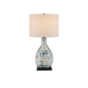 Currey & Company 6000-0674 Ostracon Table Lamp in Vintage Blue 1