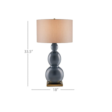 Currey & Company 6000-0676 Cymbeline Table Lamp in Steel Blue 5
